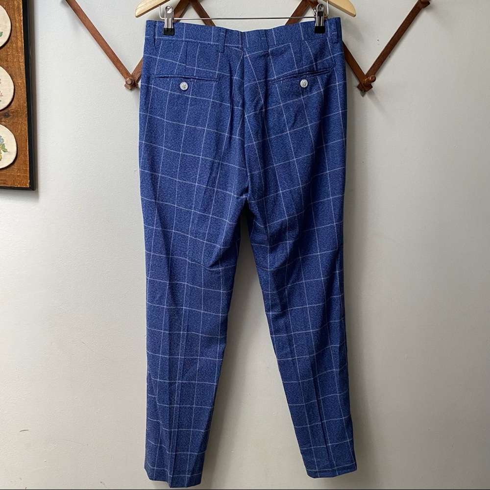Slim Skinny Fit Plaid Trousers - Picture 5 of 6